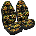 Sunflower Car Seat Covers Custom Personalized Name Car Accessories - Gearcarcover - 1