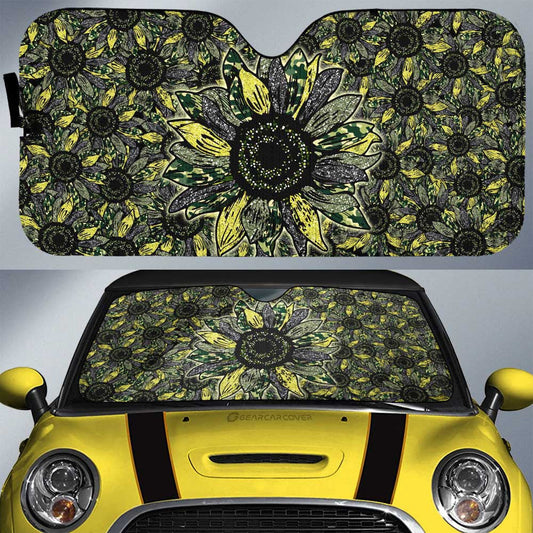Sunflower Car Sunshade Custom Car Decoration - Gearcarcover - 1