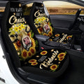 Sunflower Cow Car Seat Covers Custom Choose Kindness Cow Car Accessories - Gearcarcover - 3