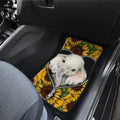Sunflower Elephant Car Floor Mats Custom Cute Car Accessories - Gearcarcover - 4