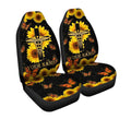 Sunflower Nurse Car Seat Covers Custom Name Nurse Car Accessories - Gearcarcover - 3