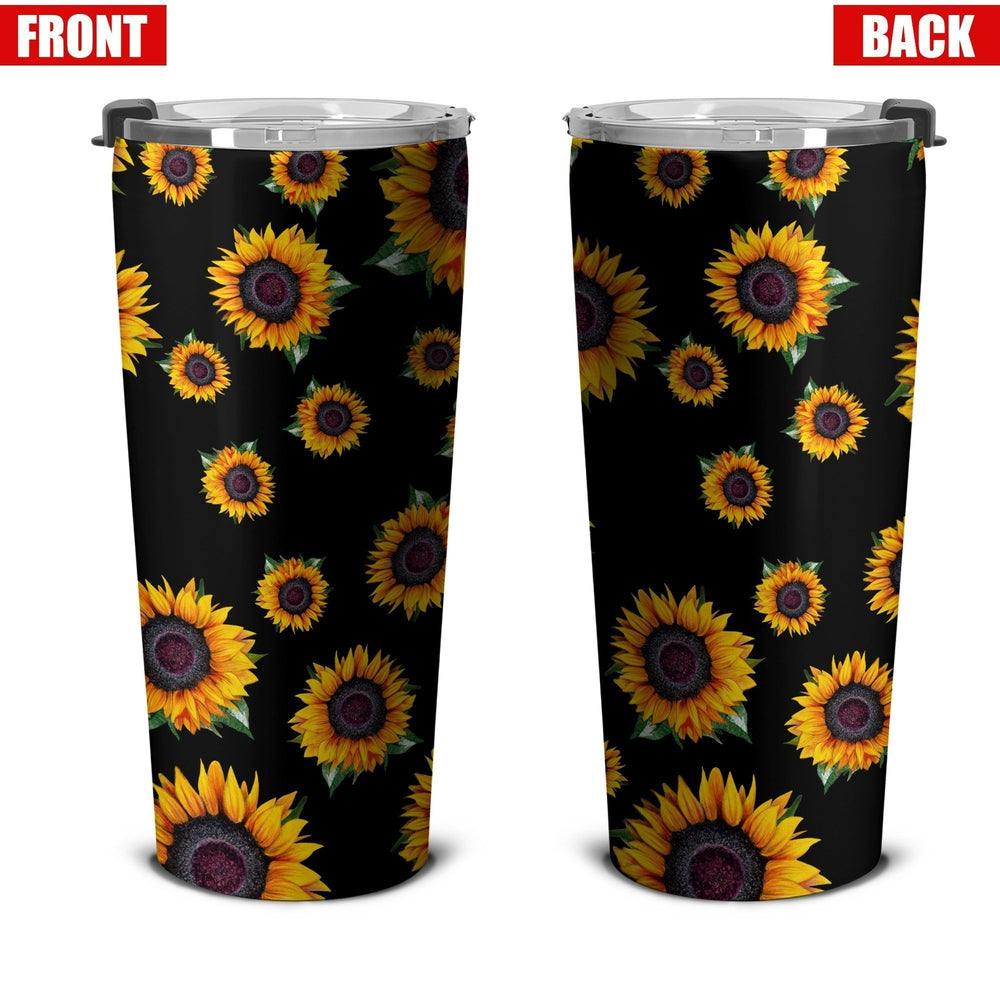 Sunflower Tumbler Stainless Steel - Gearcarcover - 4