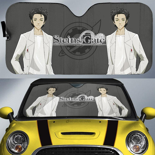 SunshadeRintarou Okabe Car Sunshade Custom Steins Gate Anime - Gearcarcover - 1