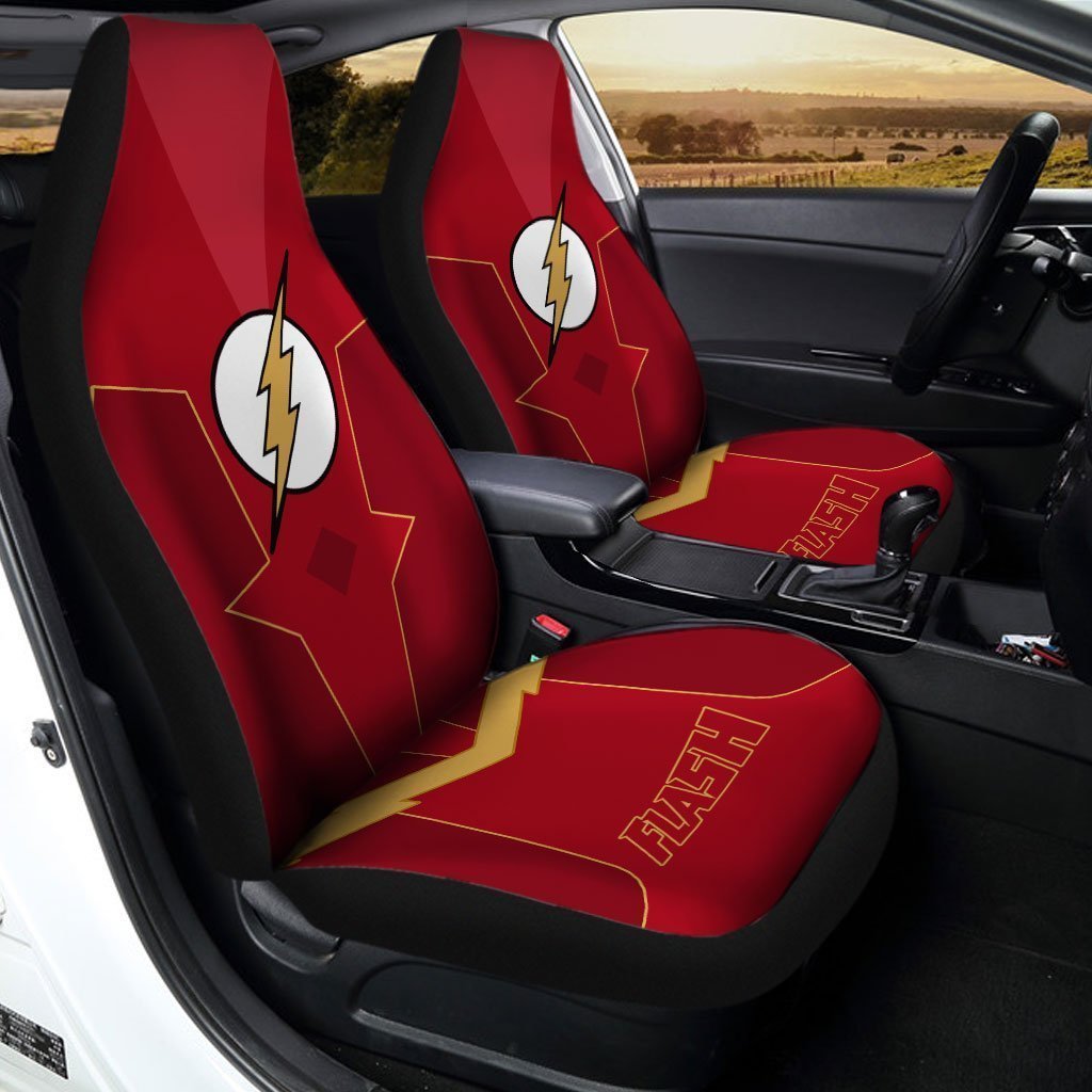 Super Hero Flash Car Seat Covers Custom Car Interior Accessories - Gearcarcover - 2
