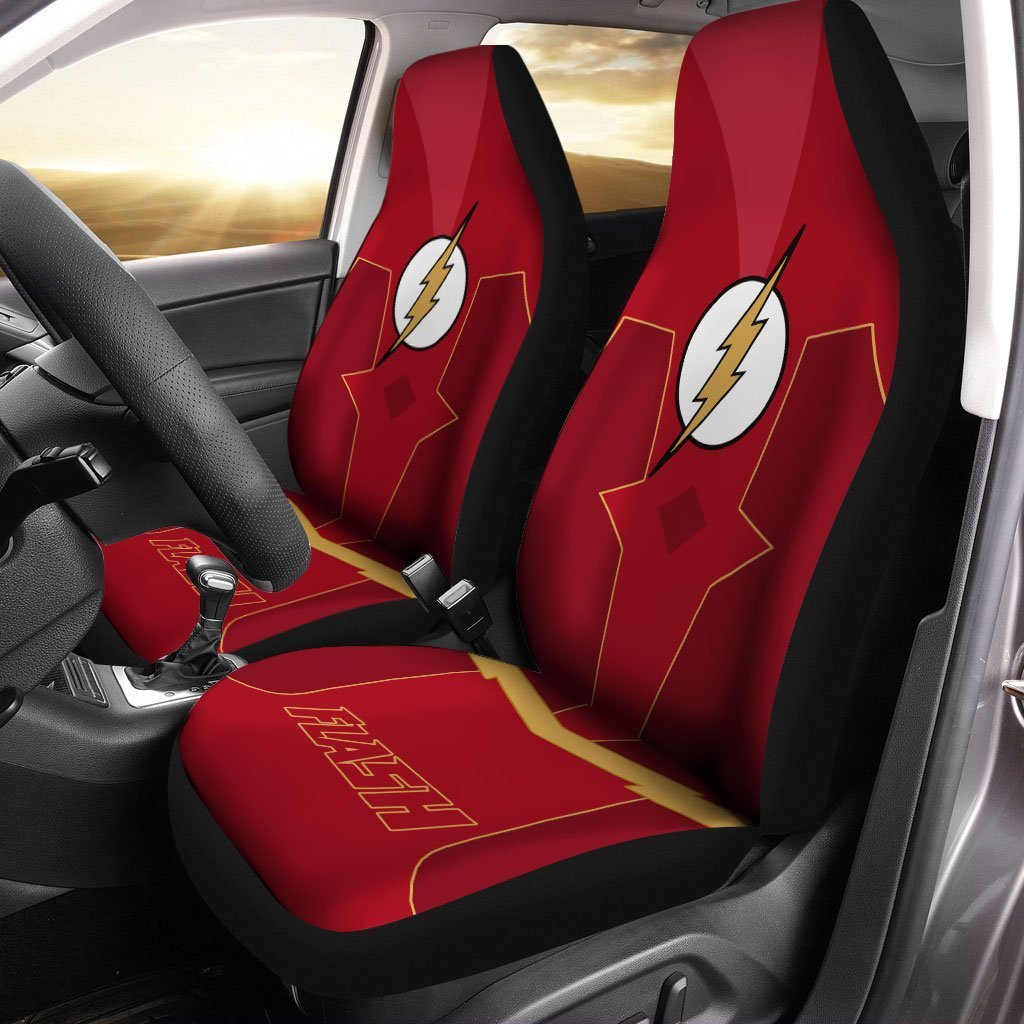 Super Hero Flash Car Seat Covers Custom Car Interior Accessories - Gearcarcover - 1