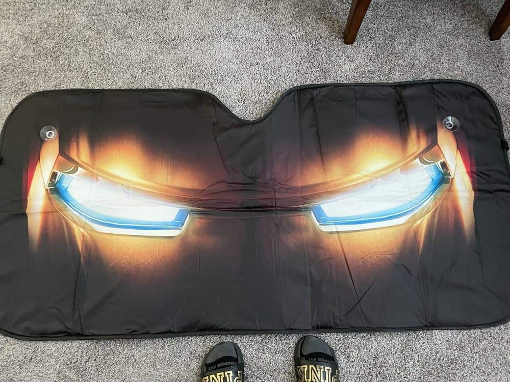 Super Hero Iron Car Sunshade Custom Car Sun Visor Accessories - Gearcarcover - 3