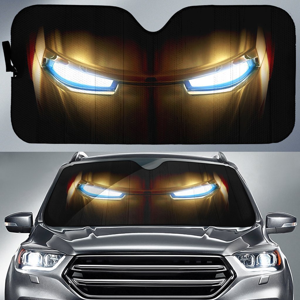 Super Hero Iron Car Sunshade Custom Car Sun Visor Accessories - Gearcarcover - 1