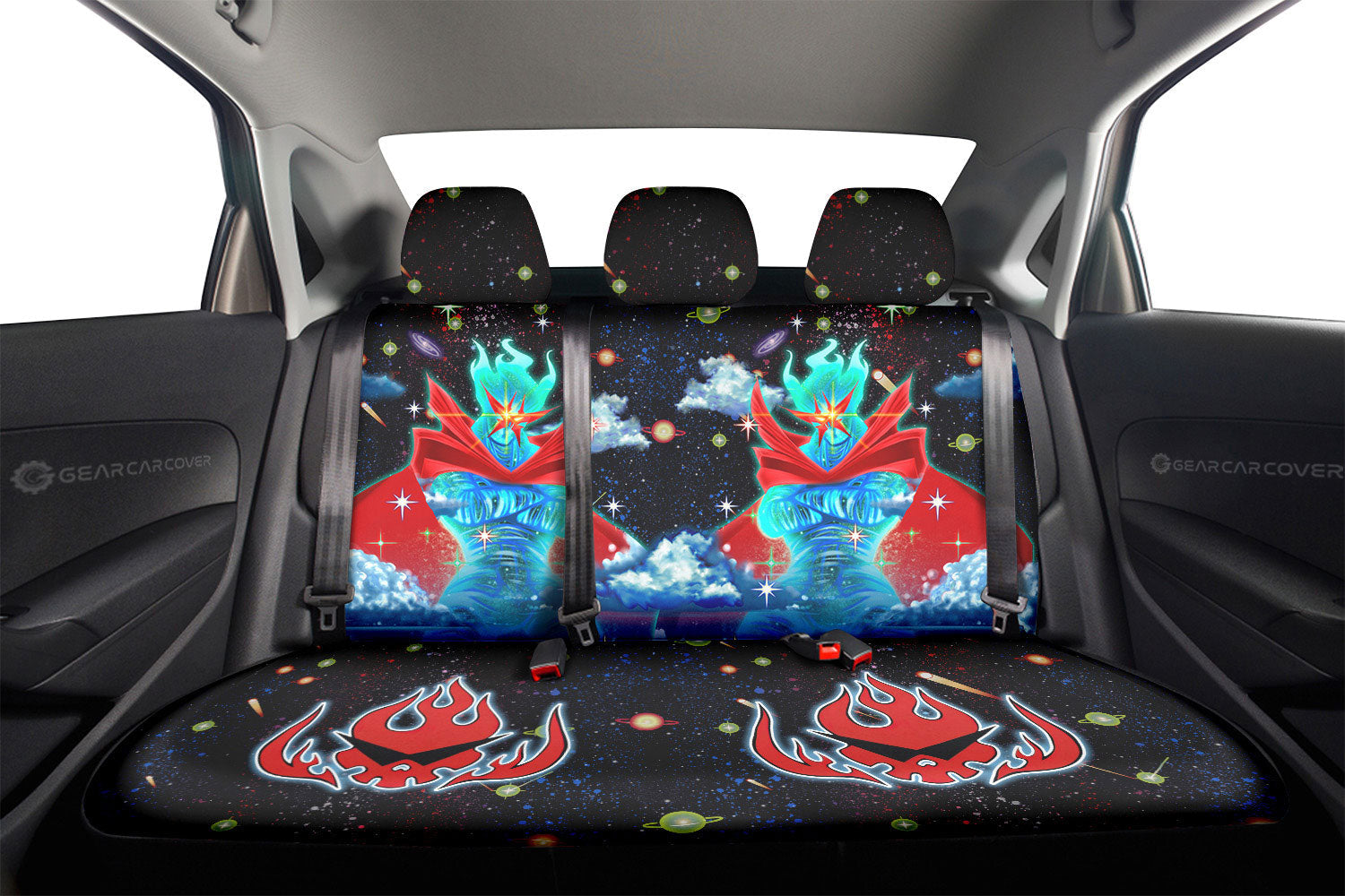 Super Tengen Toppa Gurren Lagann Car Back Seat Cover Custom Gurren Lagann Anime - Gearcarcover - 2