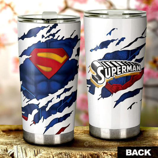 Superman Tumbler Cup Custom Uniform Car Accessories - Gearcarcover - 1