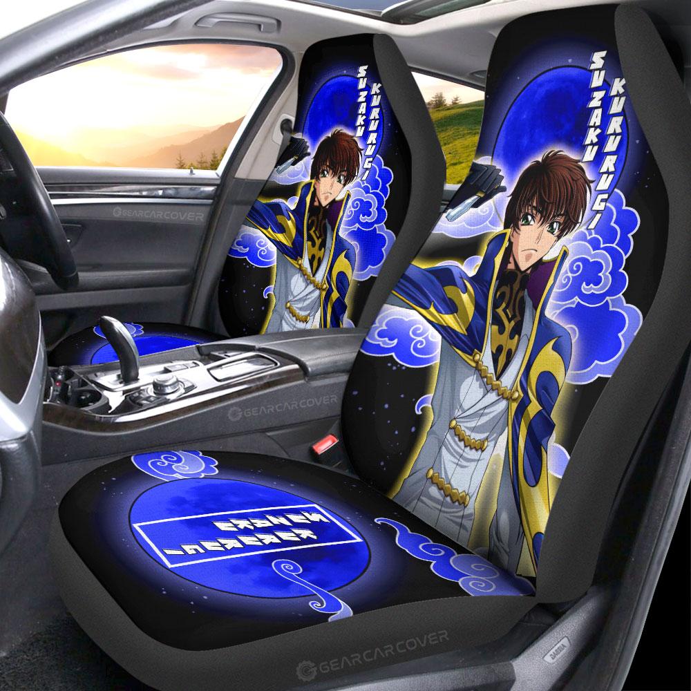 Suzaku Kururugi Car Seat Covers Custom Code Geass Anime Car Accessories - Gearcarcover - 2
