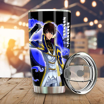 Suzaku Kururugi Tumbler Cup Custom Code Geass Anime Car Accessories - Gearcarcover - 1