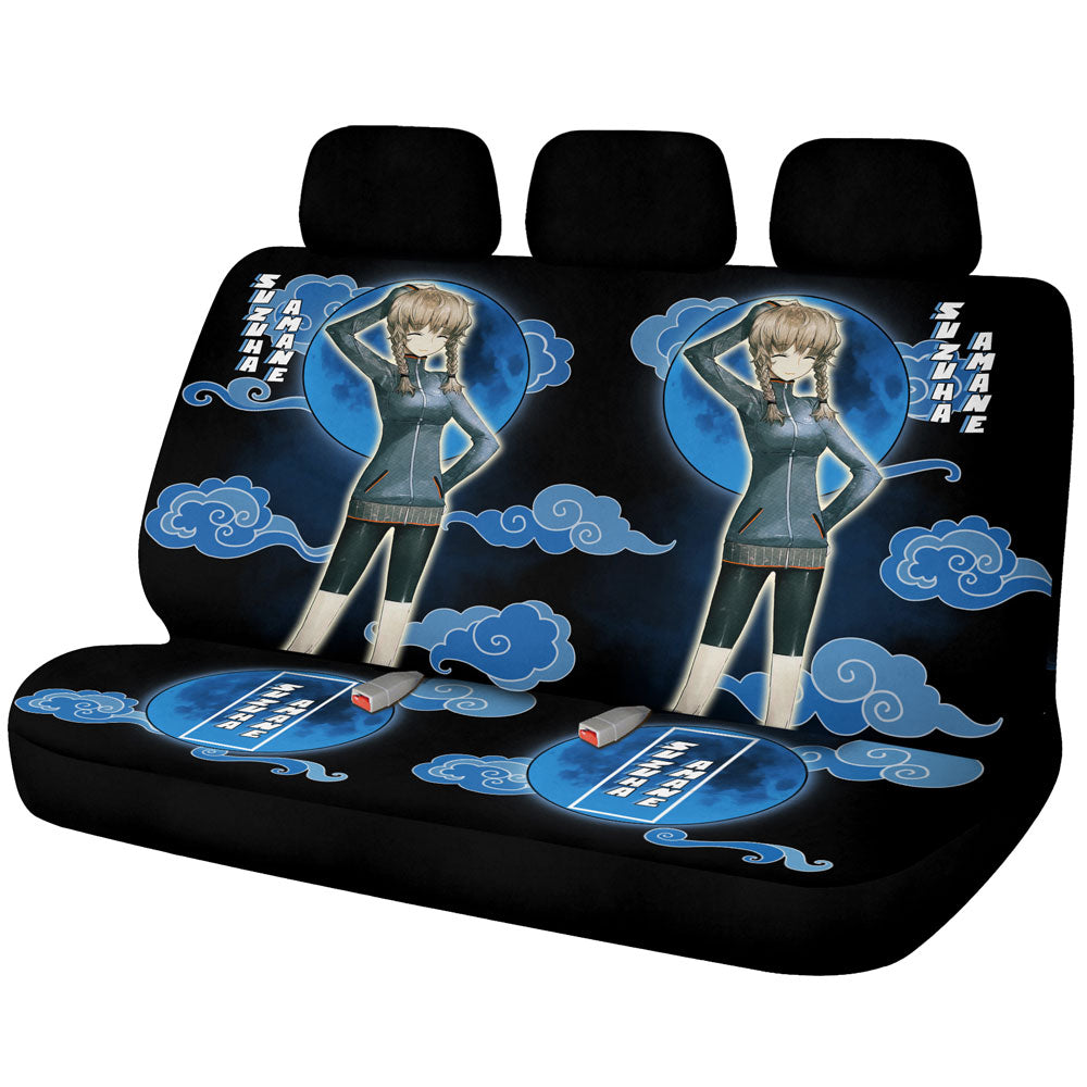 Suzuha Amane Car Back Seat Covers Custom Steins;Gate Anime Car Accessories - Gearcarcover - 1
