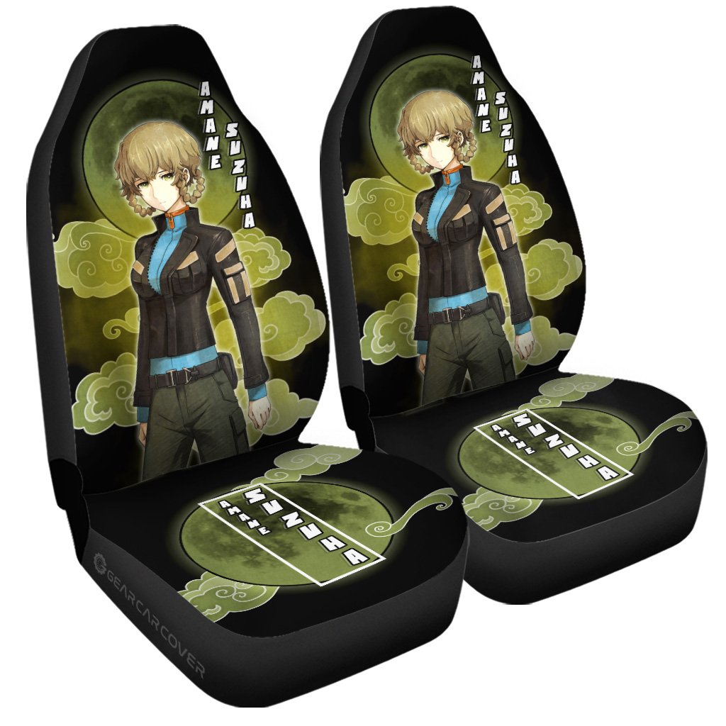 Suzuha Amane Car Seat Covers Custom Steins;Gate Anime Car Accessories - Gearcarcover - 3
