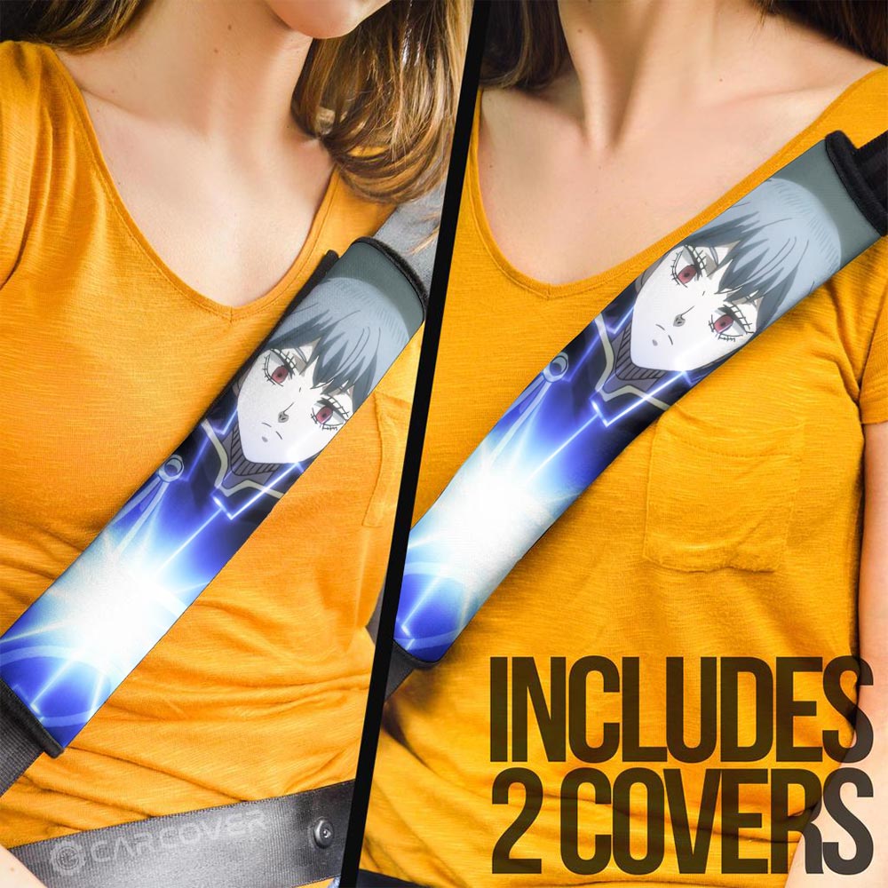 Swallowtail Secret Seat Belt Covers Custom Black Clover Anime Car Accessories - Gearcarcover - 3