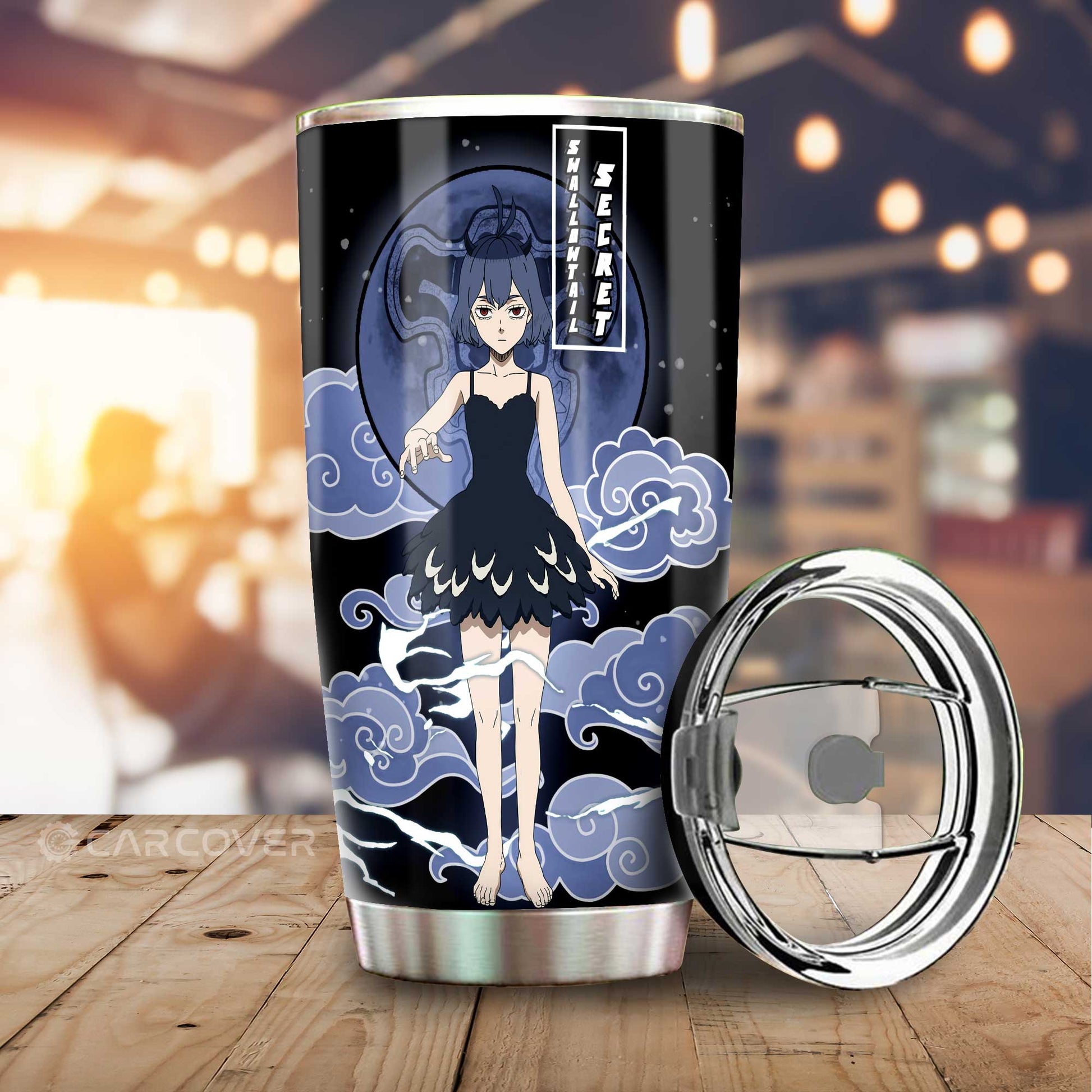 Swallowtail Secret Tumbler Cup Custom Black Clover Anime Car Accessories - Gearcarcover - 1