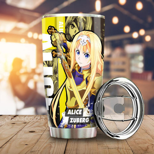 Sword Art Online Alice Zuberg Tumbler Cup Custom Anime Car Accessories - Gearcarcover - 1