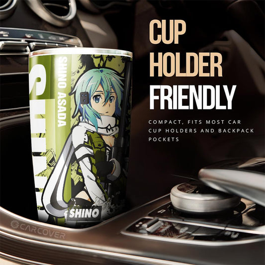 Sword Art Online Asada Shino Tumbler Cup Custom Anime Car Accessories - Gearcarcover - 2