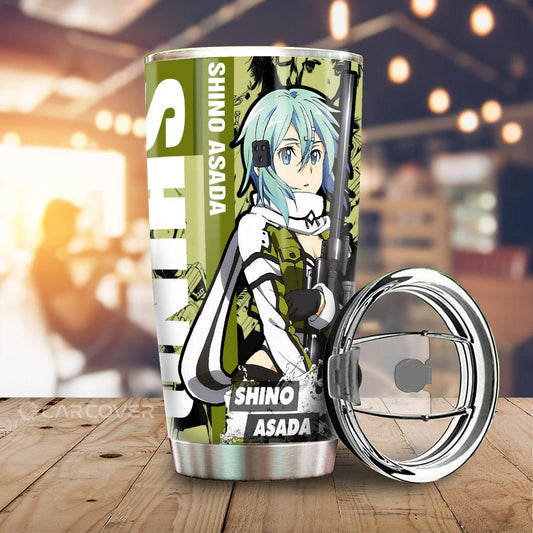 Sword Art Online Asada Shino Tumbler Cup Custom Anime Car Accessories - Gearcarcover - 1