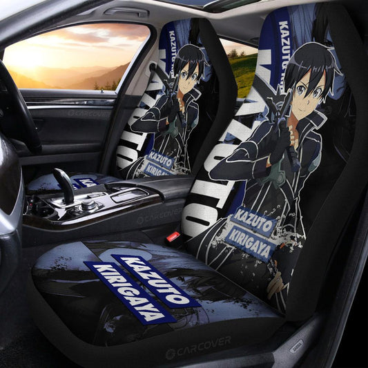 Sword Art Online Kazuto Kirigaya Car Seat Covers Custom Anime Car Interior Accessories - Gearcarcover - 2