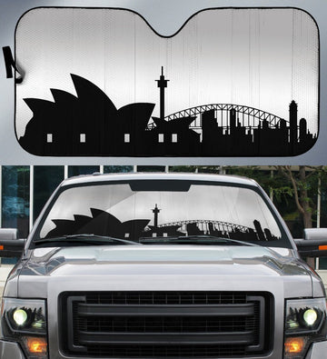 Sydney Skyline Car Sunshade Custom Car Accessories - Gearcarcover - 1