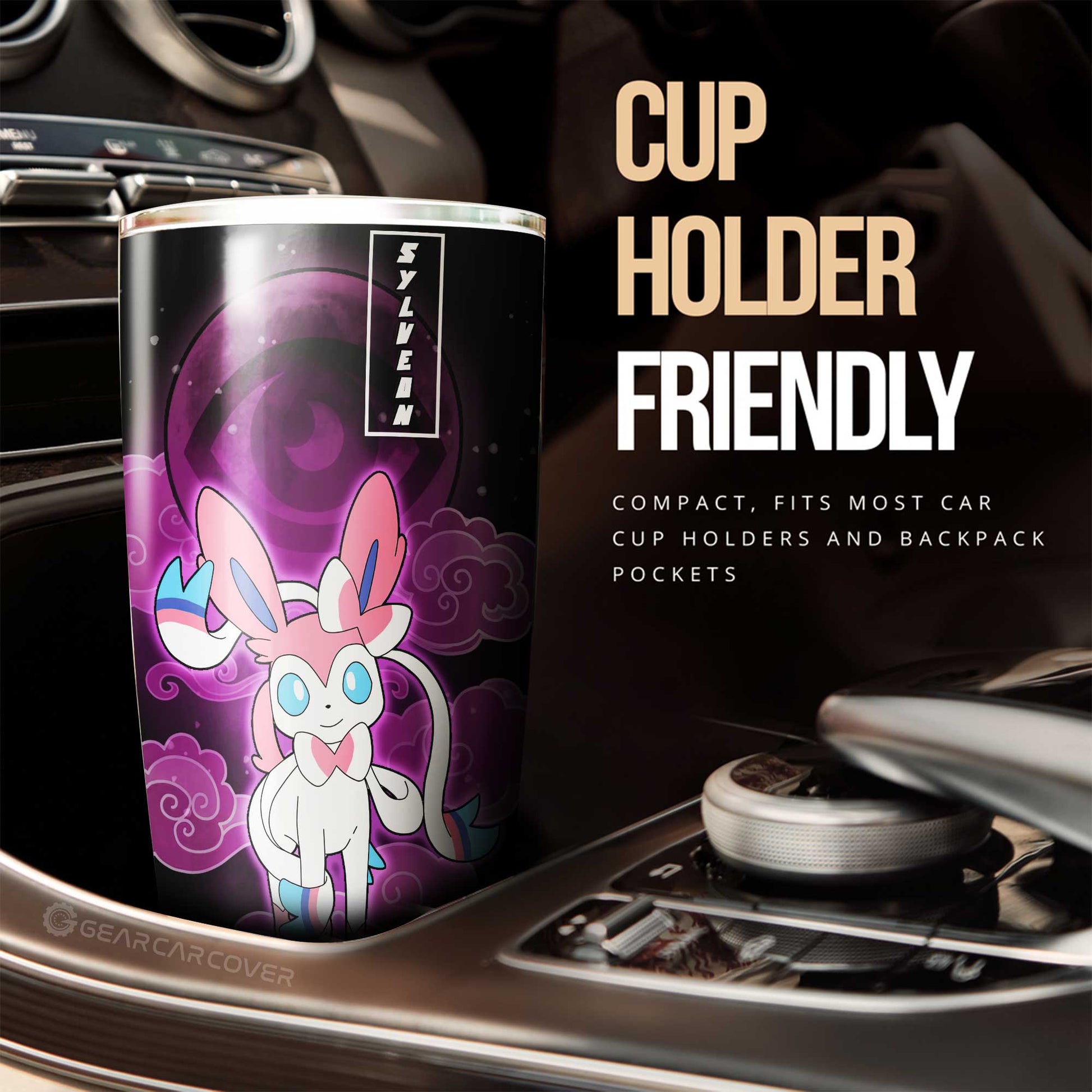 Sylveon Tumbler Cup Custom Anime Pokemon - Gearcarcover - 2