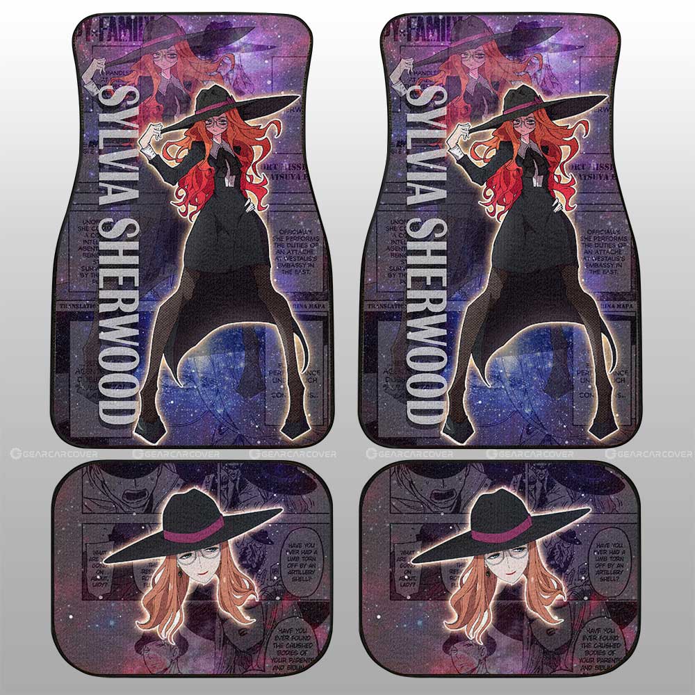 Sylvia Sherwood Car Floor Mats Custom Spy x Family Anime Car Accessories Manga Galaxy Style - Gearcarcover - 2