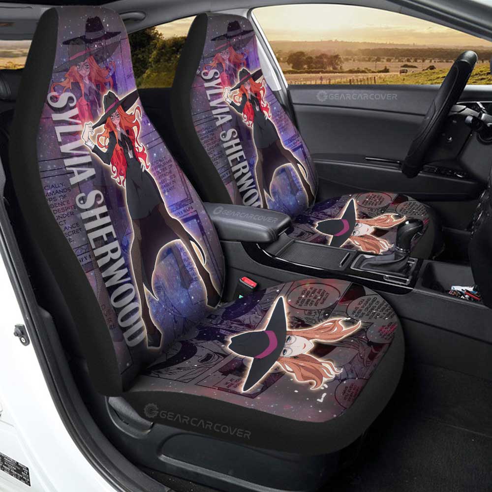 Sylvia Sherwood Car Seat Covers Custom Galaxy Style Spy x Family Anime Car Accessories - Gearcarcover - 1