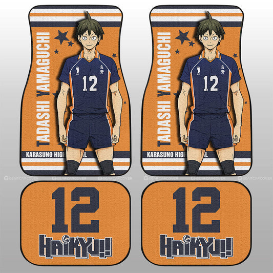 Tadashi Yamaguchi Car Floor Mats Custom Haikyuu Anime Car Accessories - Gearcarcover - 2