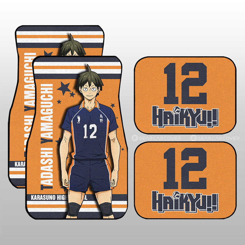 Tadashi Yamaguchi Car Floor Mats Custom Haikyuu Anime Car Accessories - Gearcarcover - 3