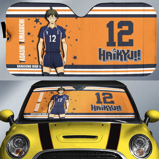 Tadashi Yamaguchi Car Sunshade Custom Haikyuu Anime Car Accessories - Gearcarcover - 1