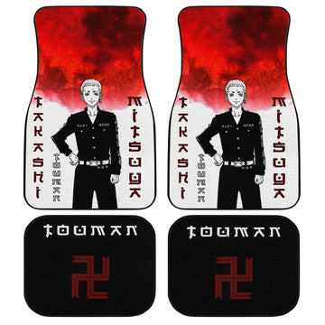 Takashi Mitsuya Car Floor Mats Custom Anime Tokyo Revengers Car Interior Accessories - Gearcarcover - 1