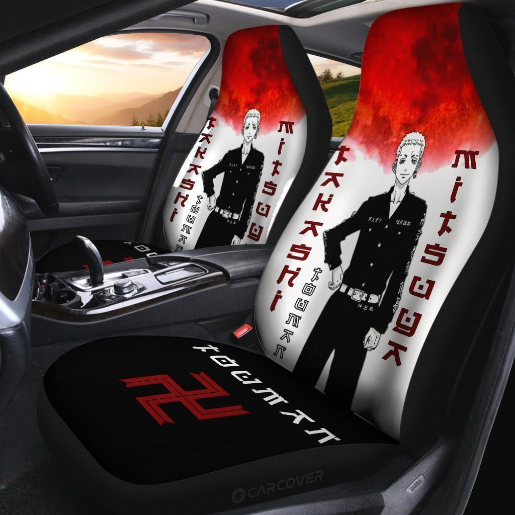 Takashi Mitsuya Car Seat Covers Custom Anime Tokyo Revengers Car Accessories - Gearcarcover - 2