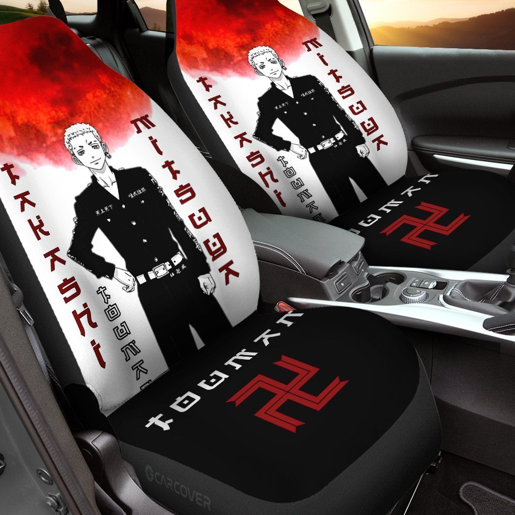 Takashi Mitsuya Car Seat Covers Custom Anime Tokyo Revengers Car Accessories - Gearcarcover - 1