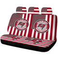 Tampa Bay Buccaneers Car Back Seat Cover Custom US Flag Style - Gearcarcover - 1