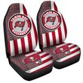 Tampa Bay Buccaneers Car Seat Covers Custom US Flag Style - Gearcarcover - 3