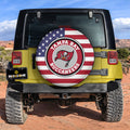Tampa Bay Buccaneers Spare Tire Covers Custom US Flag Style - Gearcarcover - 2