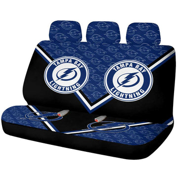 Tampa Bay Lightning Car Back Seat Cover Custom Car Accessories For Fans - Gearcarcover - 1