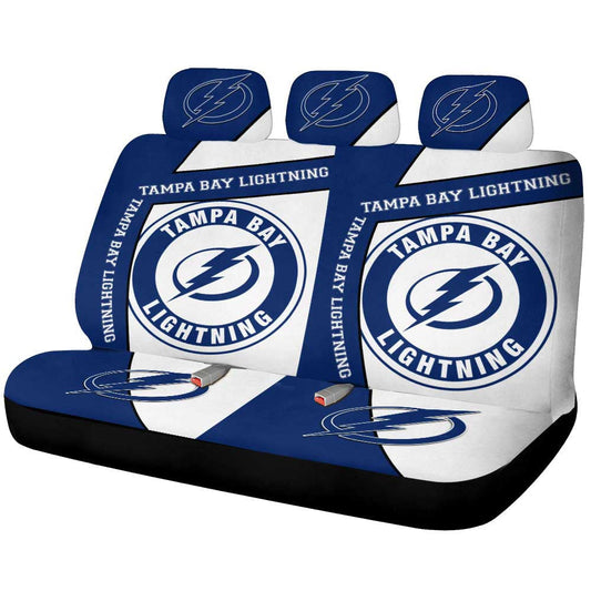 Tampa Bay Lightning Car Back Seat Cover Custom Car Accessories For Fans - Gearcarcover - 1