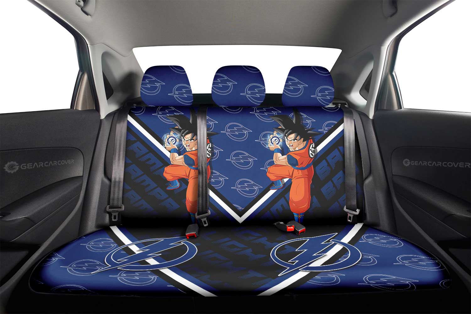 Tampa Bay Lightning Car Back Seat Cover Custom Car Decorations For Fans - Gearcarcover - 2