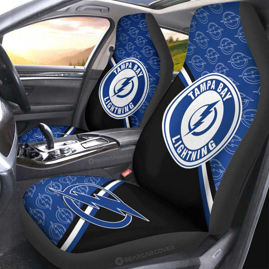 Tampa Bay Lightning Car Seat Covers Custom Car Accessories For Fans - Gearcarcover - 2