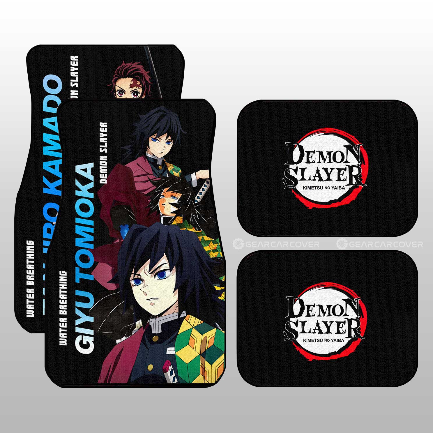 Tanjiro And Giyuu Car Floor Mats Custom Demon Slayer Anime - Gearcarcover - 2