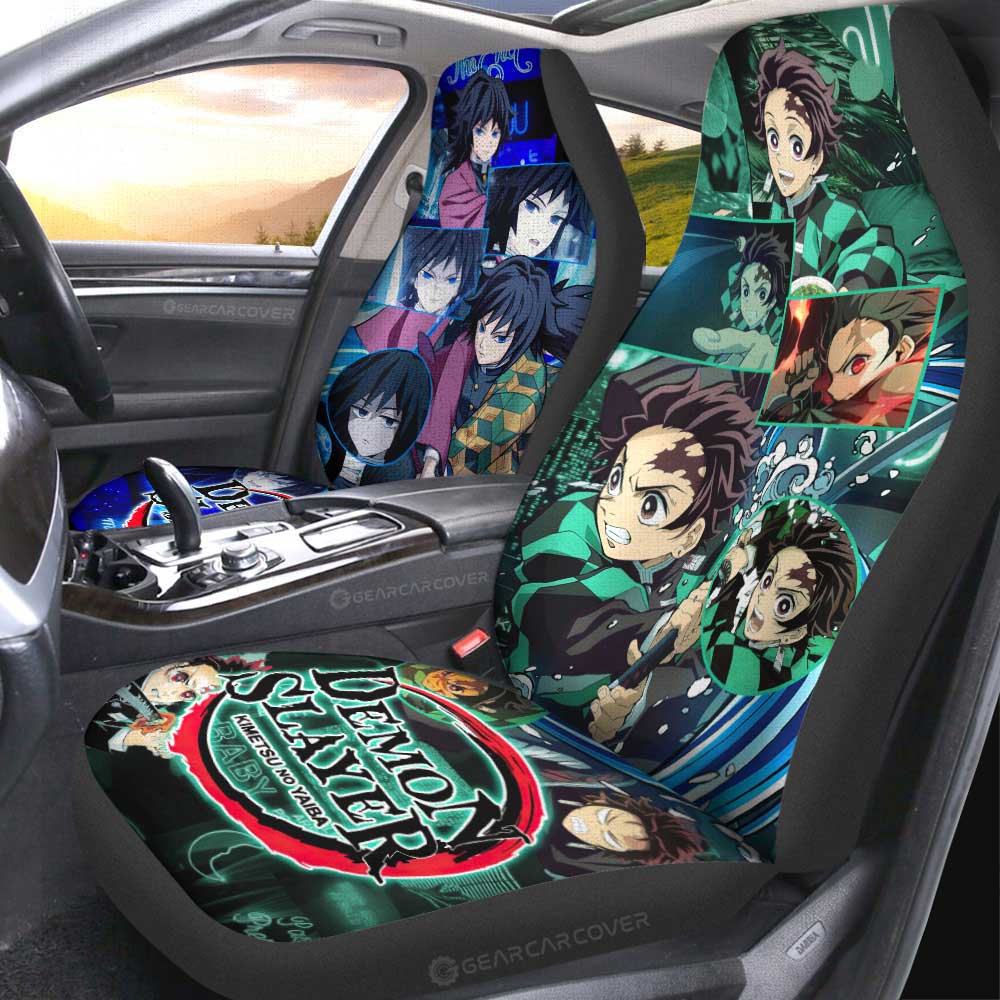 Tanjiro And Giyuu Car Seat Covers Custom Demon Slayer Anime - Gearcarcover - 2