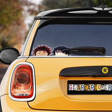 Tanjiro And Giyuu Car Sticker Custom Demon Slayer Anime Car Accessories - Gearcarcover - 1