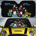 Tanjiro And Giyuu Car Sunshade Custom Demon Slayer Anime - Gearcarcover - 1