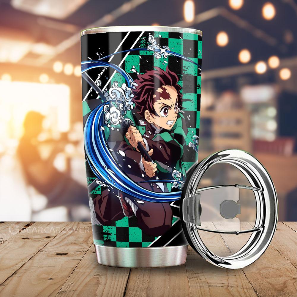 Tanjiro And Giyuu Tumbler Cup Custom Anime Demon Slayer Car Accessories - Gearcarcover - 2