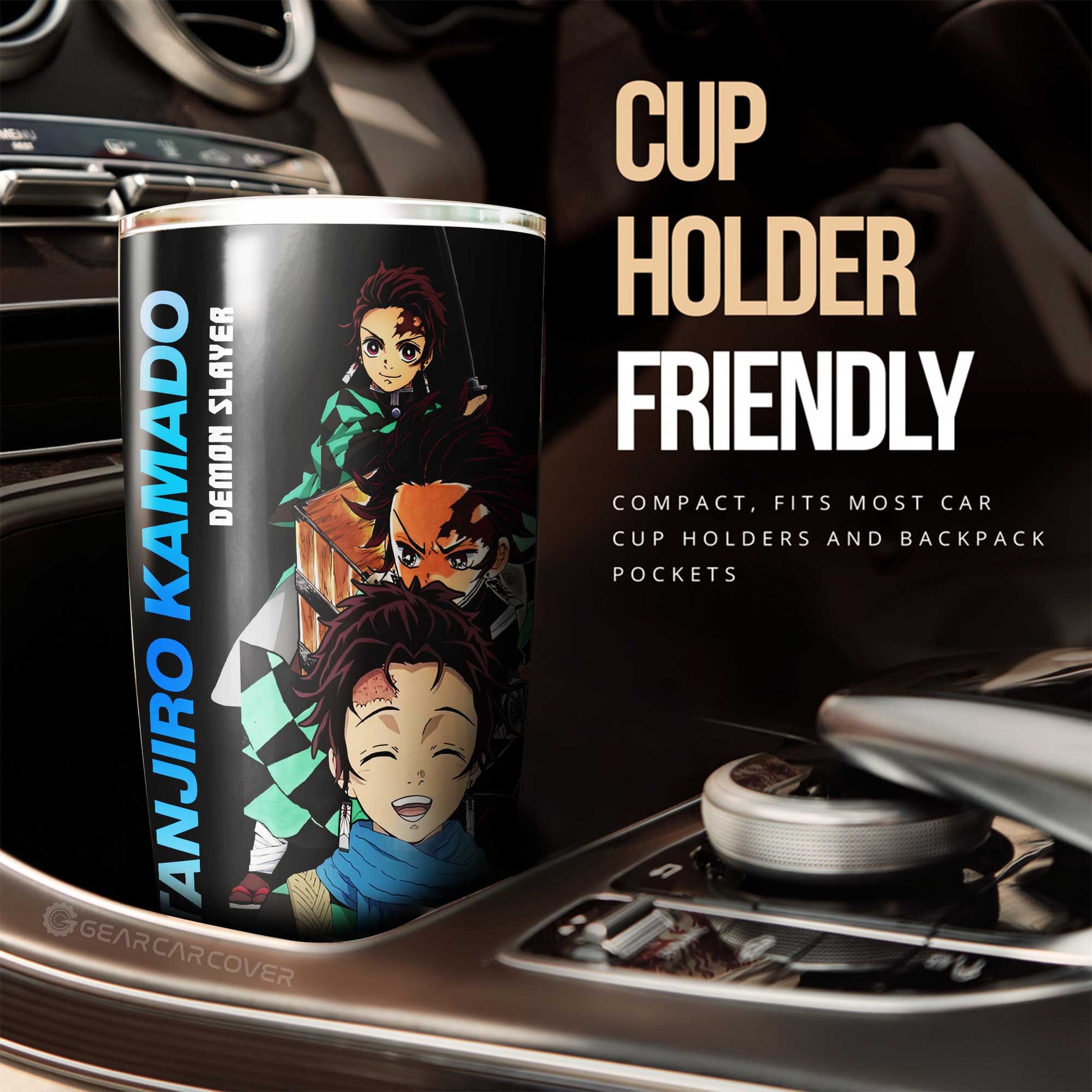 Tanjiro And Giyuu Tumbler Cup Custom Demon Slayer Anime - Gearcarcover - 3