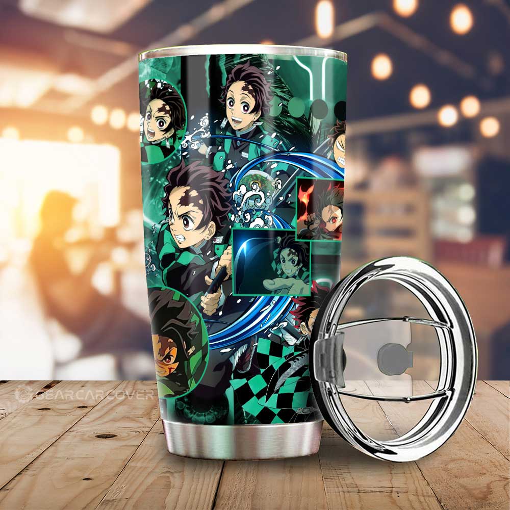 Tanjiro And Giyuu Tumbler Cup Custom Demon Slayer Anime - Gearcarcover - 2