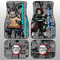 Tanjiro And Inosuke Car Floor Mats Custom Demon Slayer Anime Mix Mangas - Gearcarcover - 1