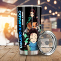 Tanjiro And Inosuke Tumbler Cup Custom Demon Slayer Anime - Gearcarcover - 2