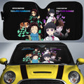 Tanjiro And Kanao Car Sunshade Custom Demon Slayer Anime - Gearcarcover - 1